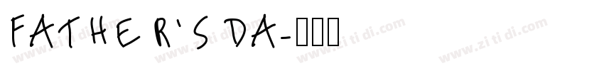 Father’s Da字体转换